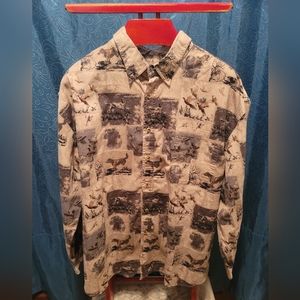 *SOLD* Mens Rugged Earth Outfitters, LS Button Dwn Fr pkt, Size XXL
